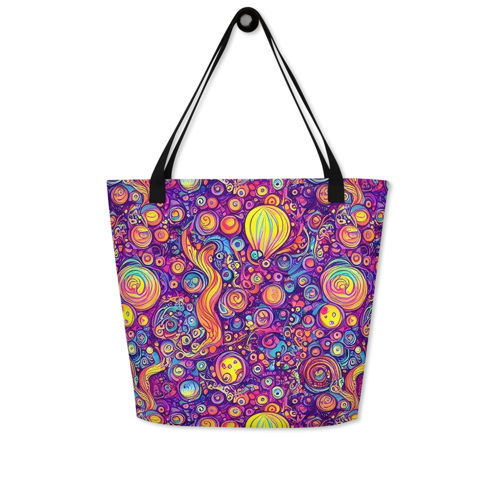 Festival of Whimsy on Large Tote Bag W/ Pocket — Front