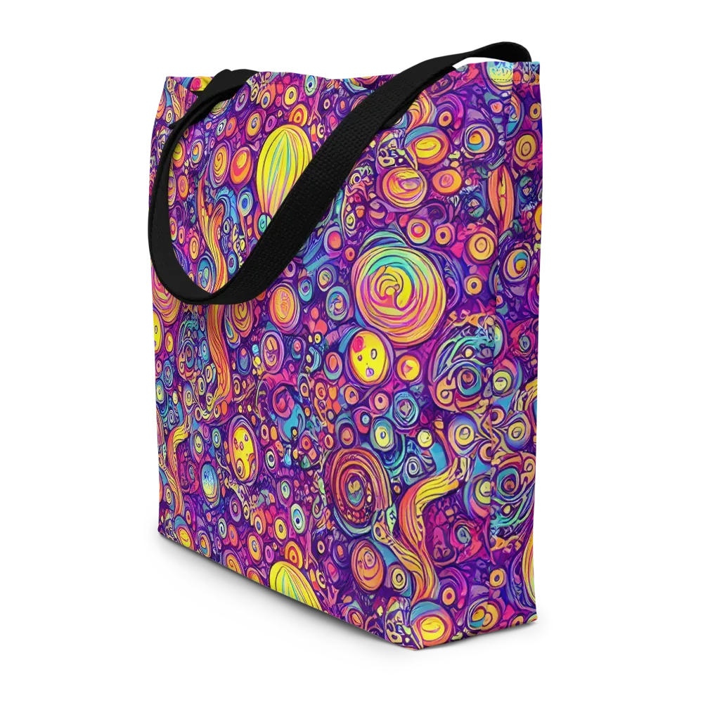Festival of Whimsy on Large Tote Bag W/ Pocket — Front