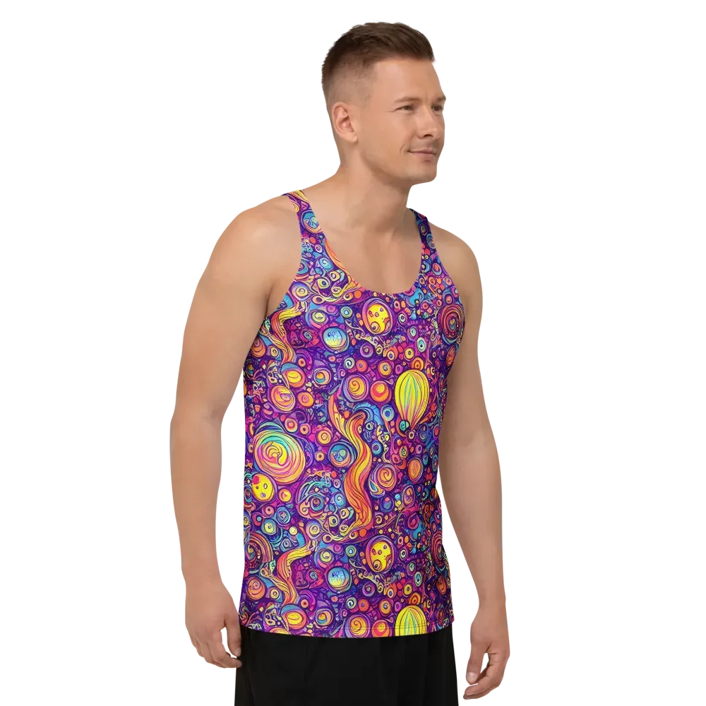 Festival of Whimsy on Men's Tank Top — Right Front