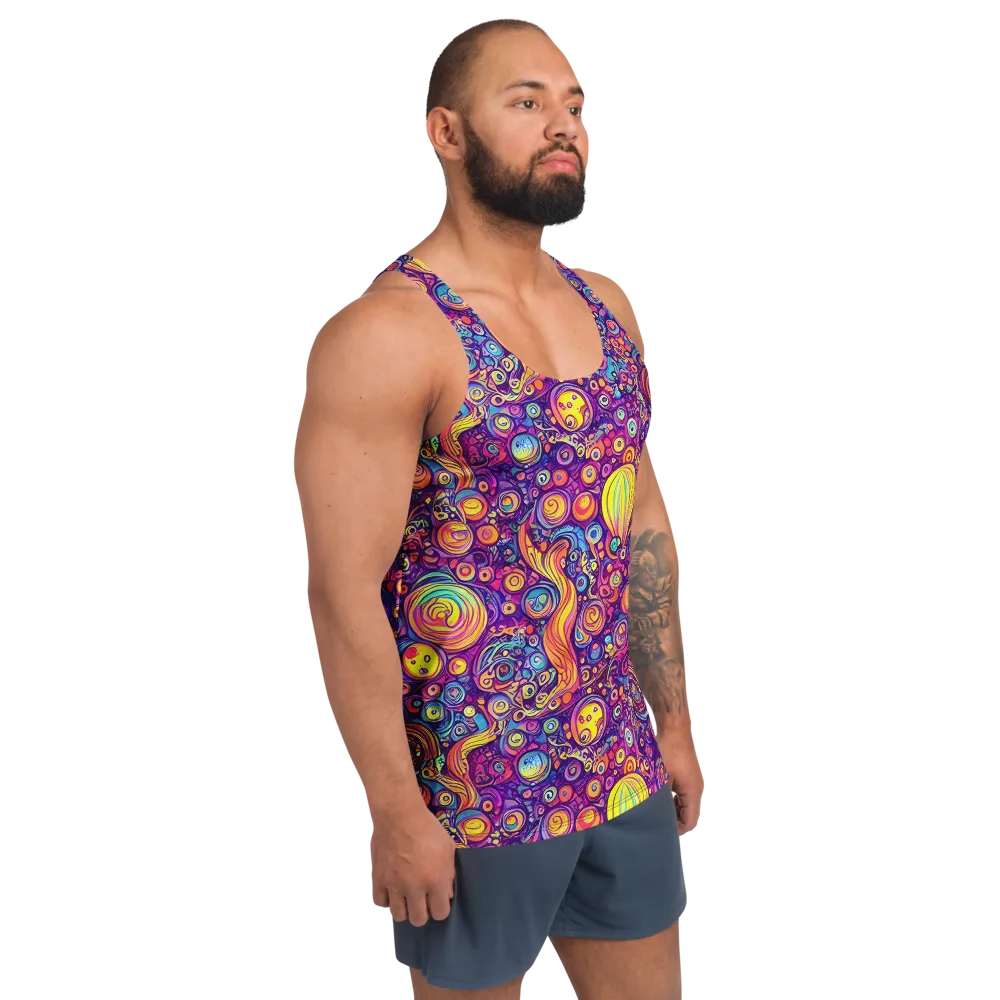 Festival of Whimsy on Men's Tank Top — Right Front