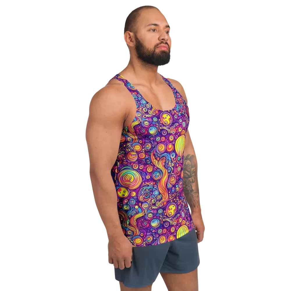 Festival of Whimsy on Men's Tank Top — Right Front