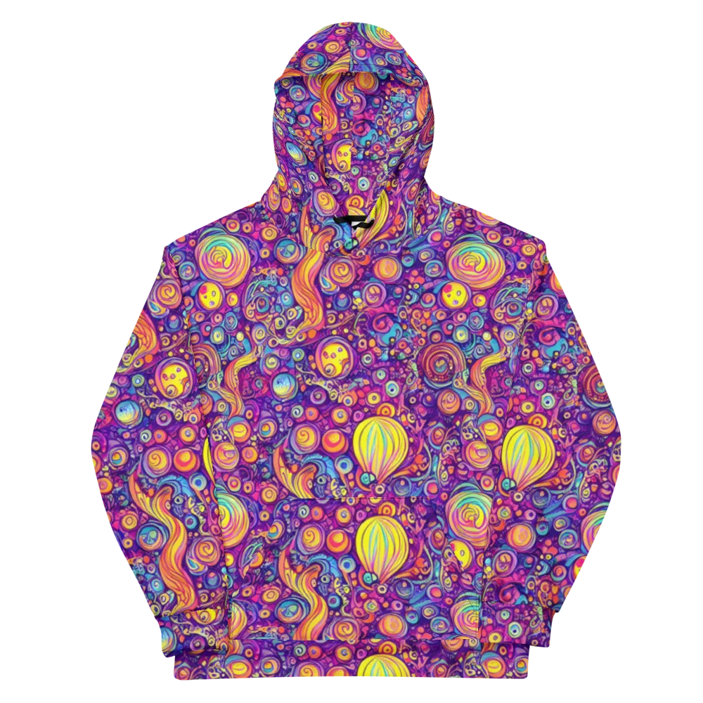 Festival of Whimsy on Cotton Hoodie — Front