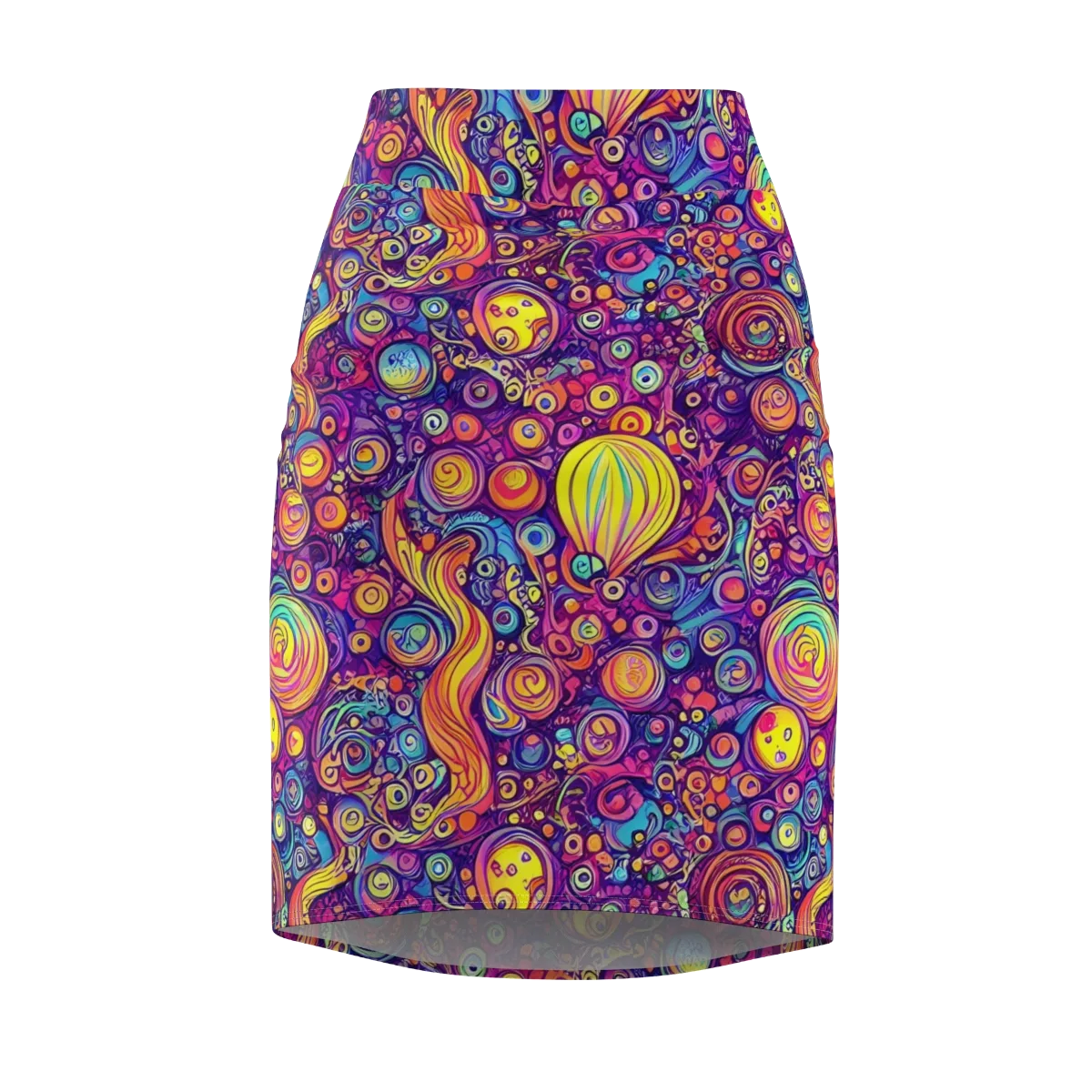 Festival of Whimsy on Pencil Skirt — Front
