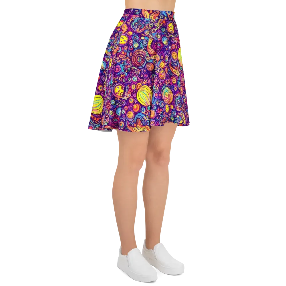Festival of Whimsy on Skater Skirt — Right