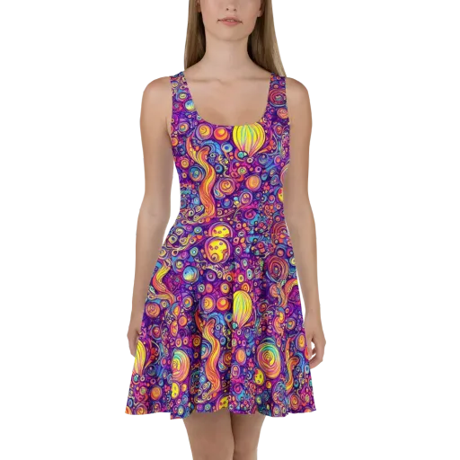 Festival of Whimsy on a Skater Dress