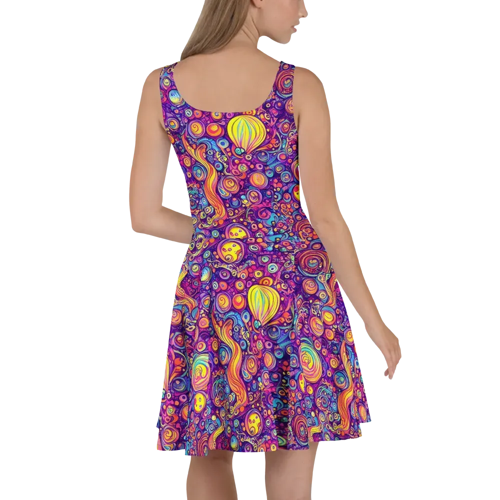 Festival of Whimsy on Skater Dress — Back