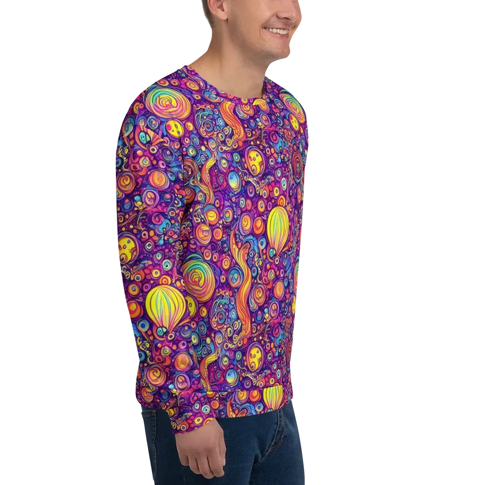 Festival of Whimsy on Sweatshirt — Right Front