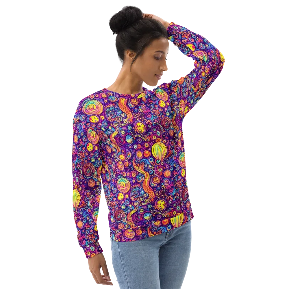 Festival of Whimsy on Sweatshirt — Right Front