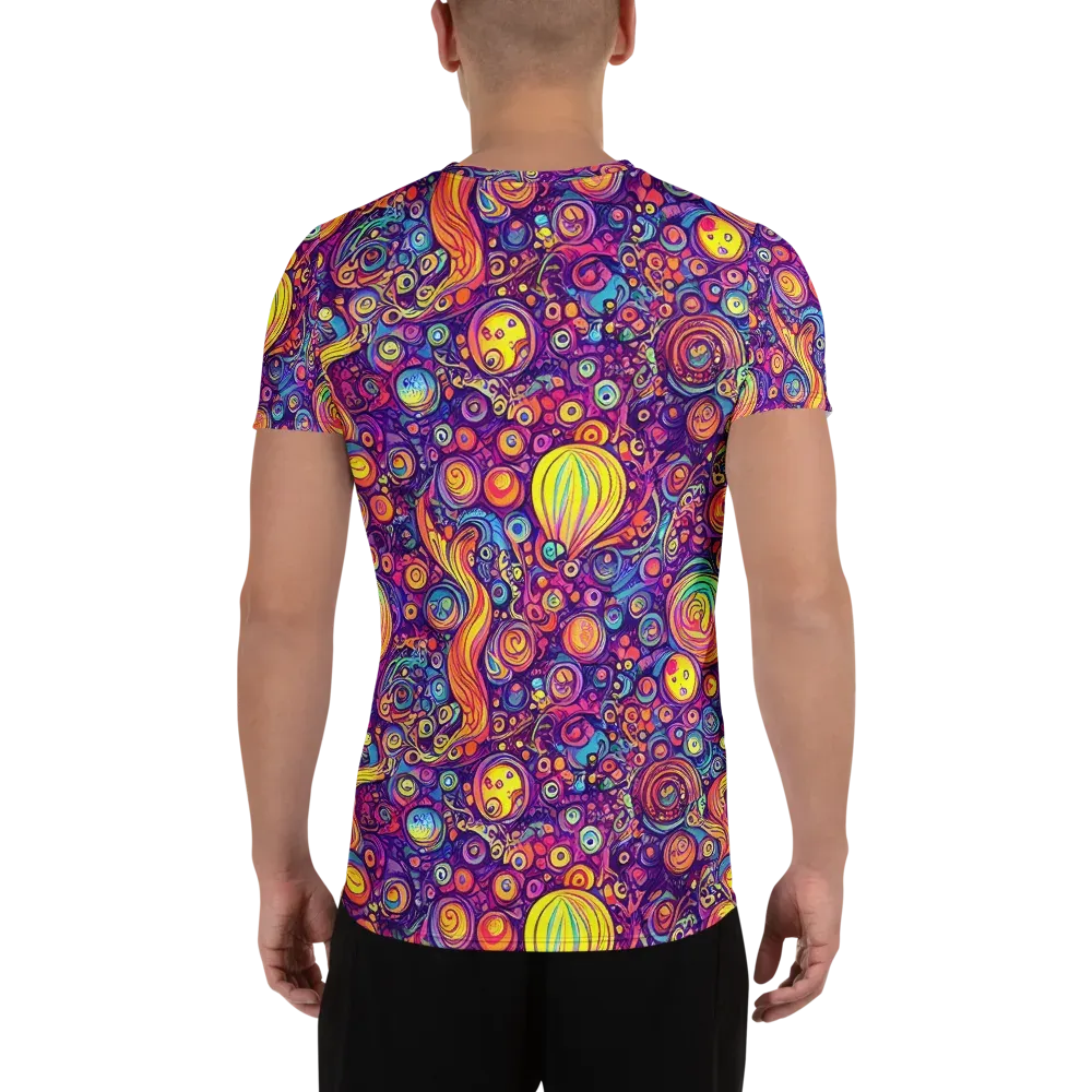 Festival of Whimsy on Men's Athletic T-Shirt — Back