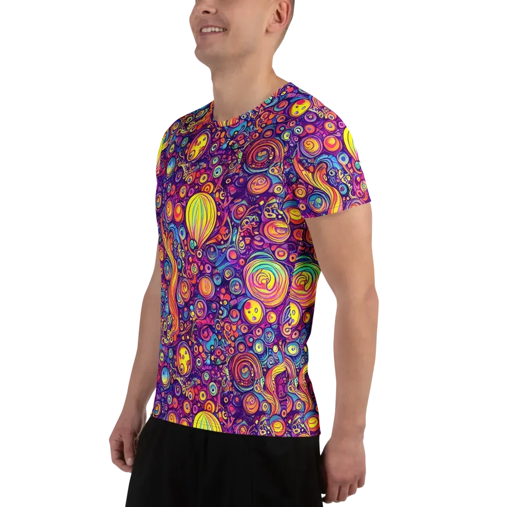 Festival of Whimsy on Men's Athletic T-Shirt — Left
