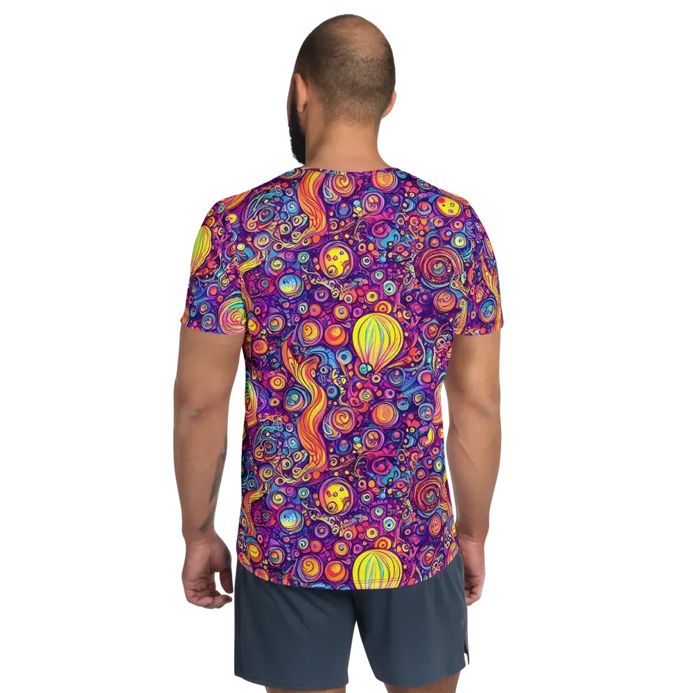 Festival of Whimsy on Men's Athletic T-Shirt — Back