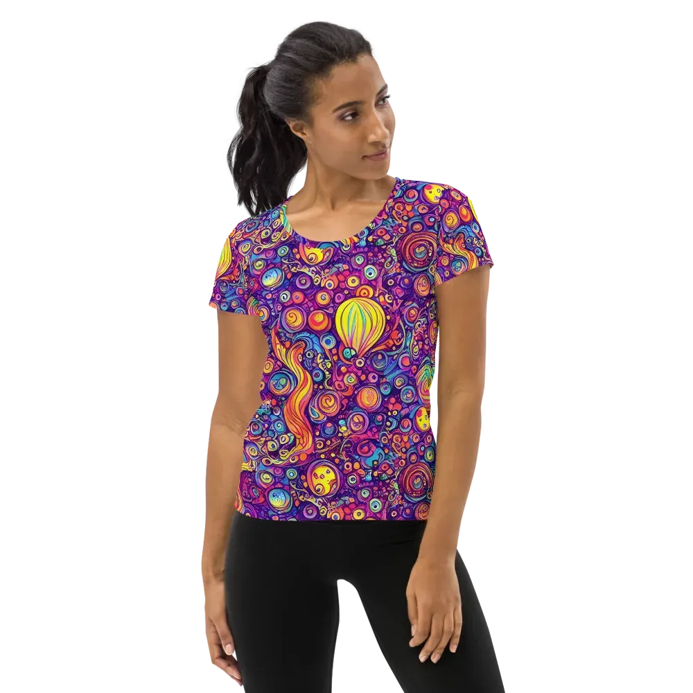 Festival of Whimsy on Women's Athletic T-Shirt — Front