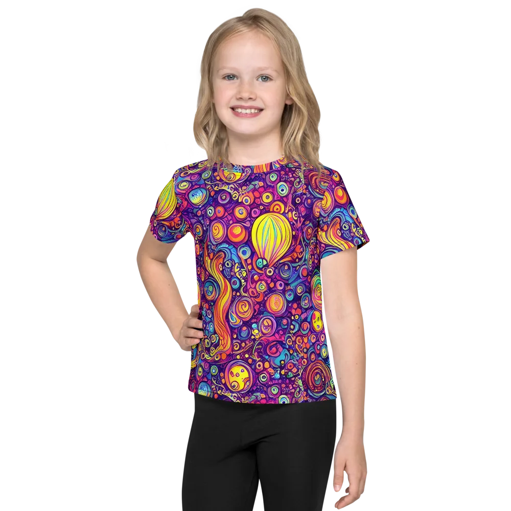 Festival of Whimsy on Kids Crew Neck T-Shirt — Front