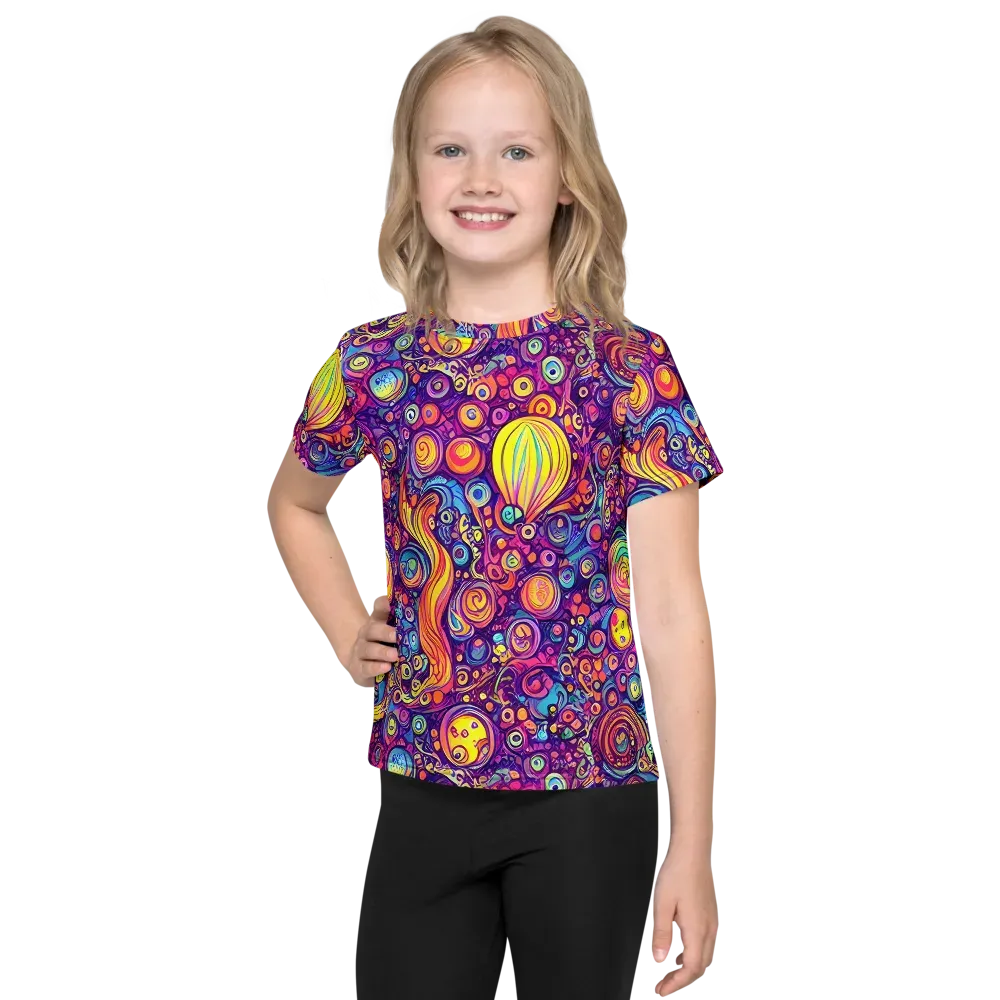 Festival of Whimsy on Kids Crew Neck T-Shirt — Front