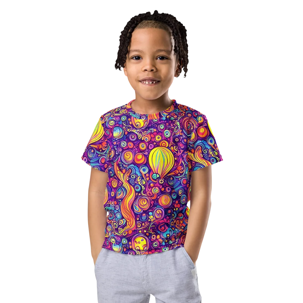 Festival of Whimsy on Kids Crew Neck T-Shirt — Front