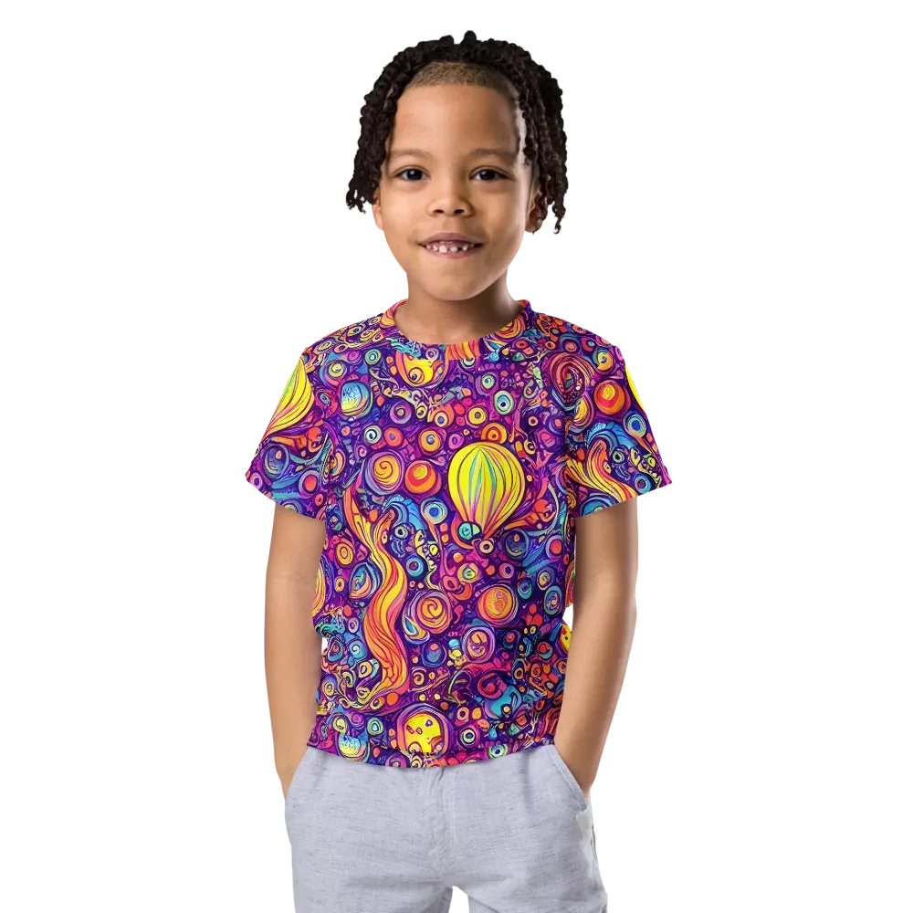 Festival of Whimsy on Kids Crew Neck T-Shirt — Front