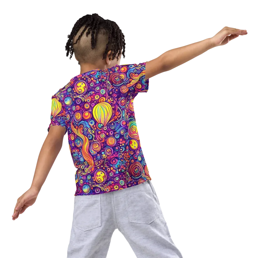 Festival of Whimsy on Kids Crew Neck T-Shirt — Back