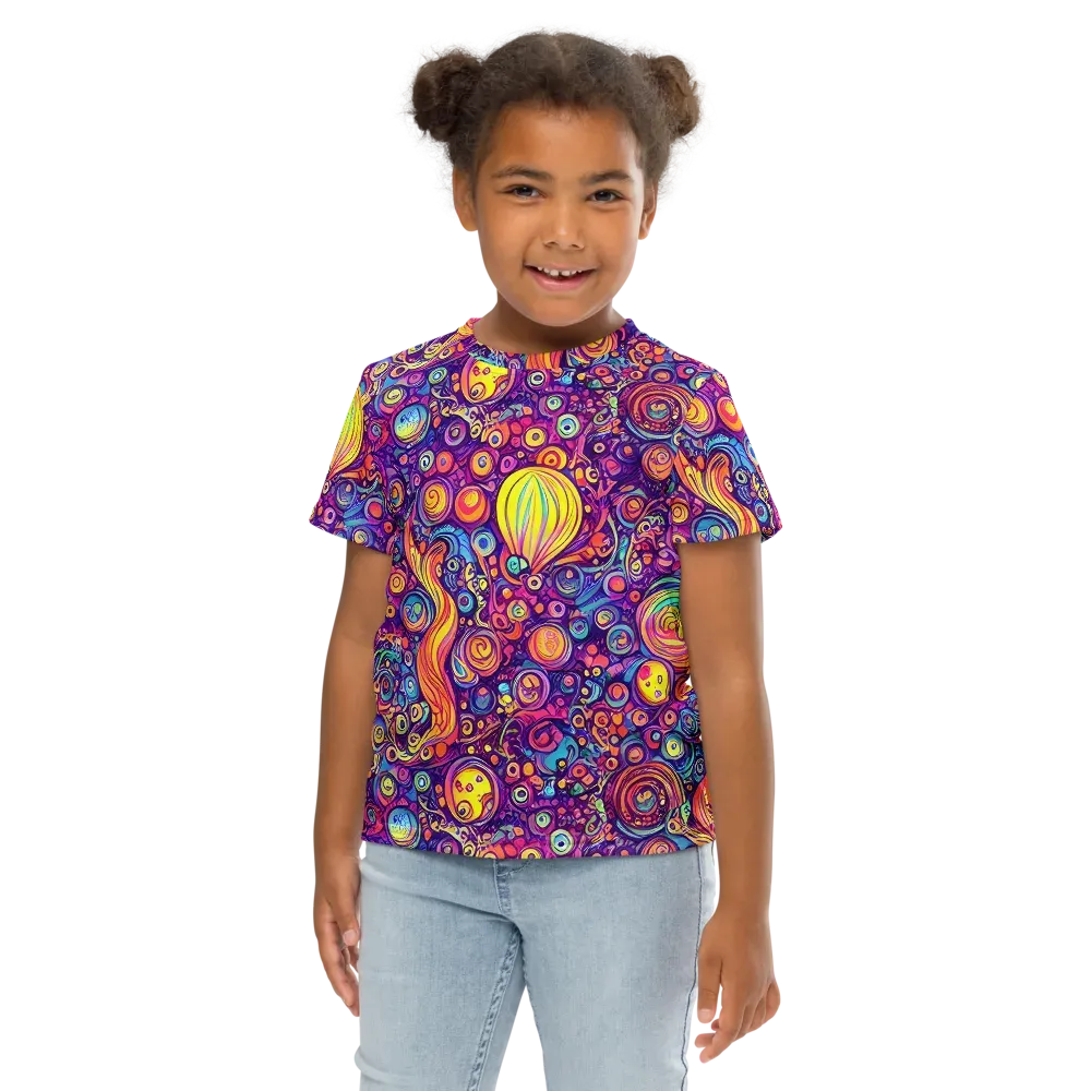 Festival of Whimsy on Kids Crew Neck T-Shirt — Front