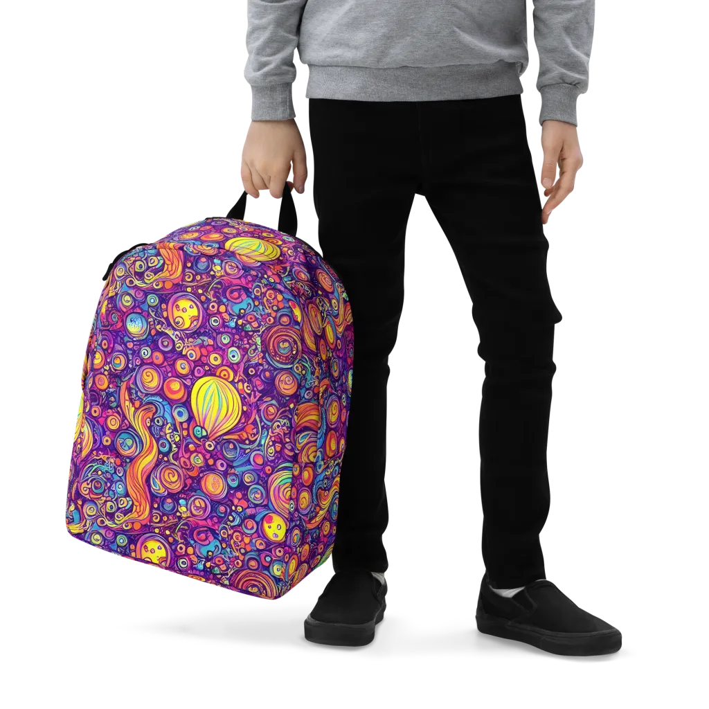 Festival of Whimsy on Minimalist Backpack — Zoomed-in