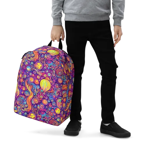 Festival of Whimsy on a Minimalist Backpack