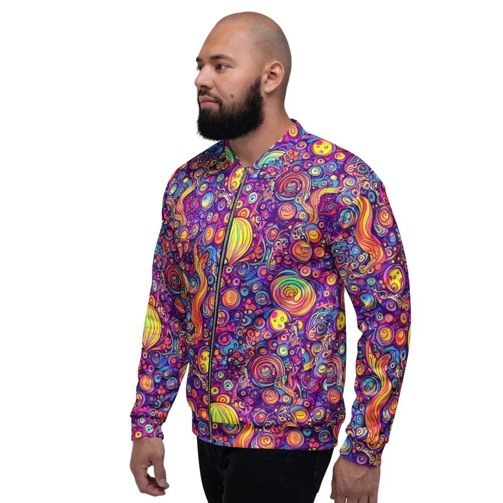 Festival of Whimsy on Bomber Jacket — Left