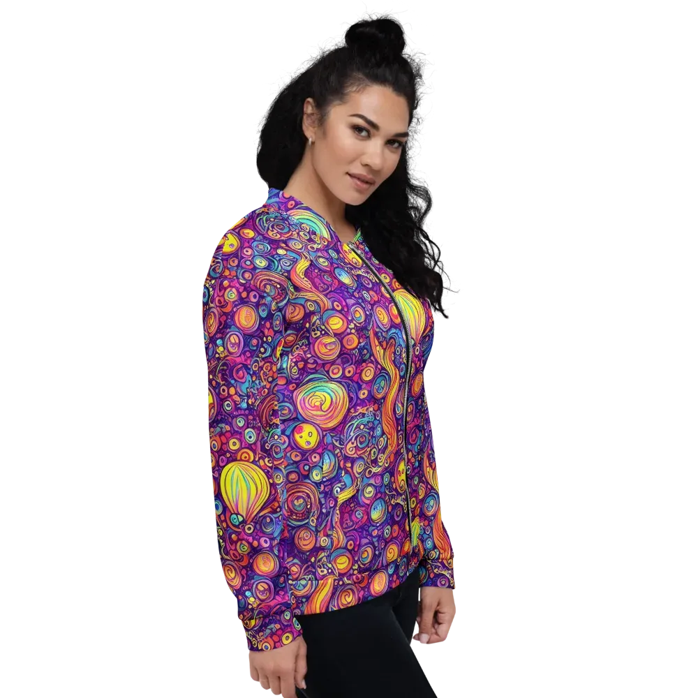 Festival of Whimsy on Bomber Jacket — Right