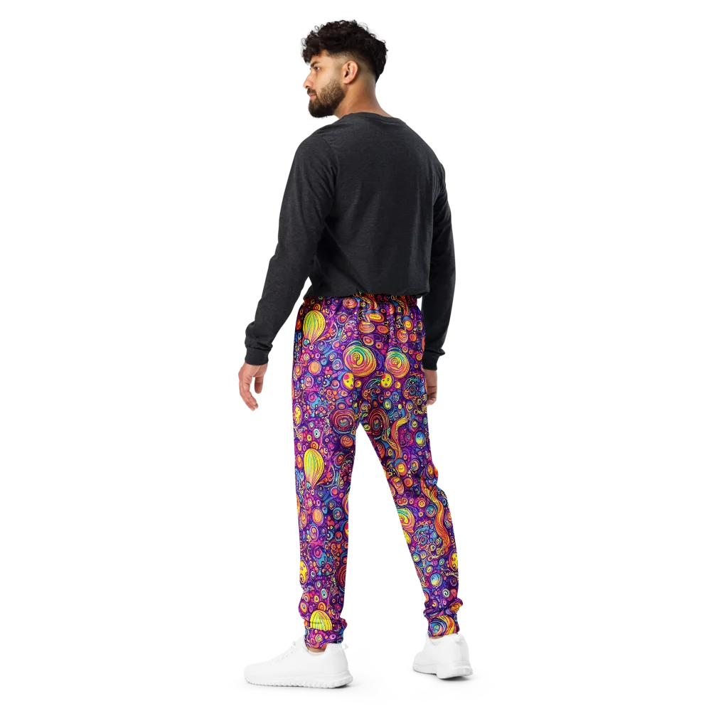 Festival of Whimsy on Men's Joggers — Back