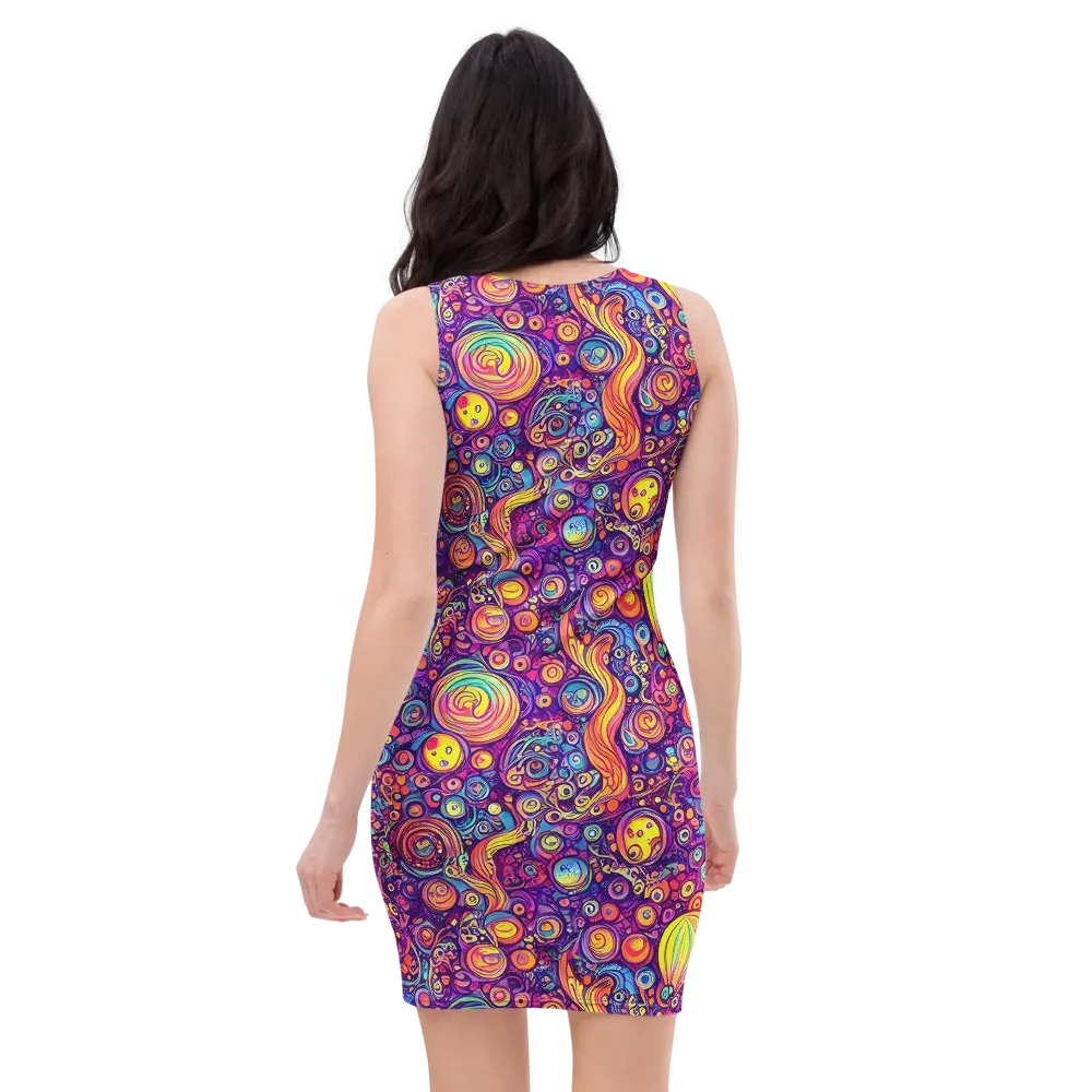 Festival of Whimsy on Bodycon Dress — Back