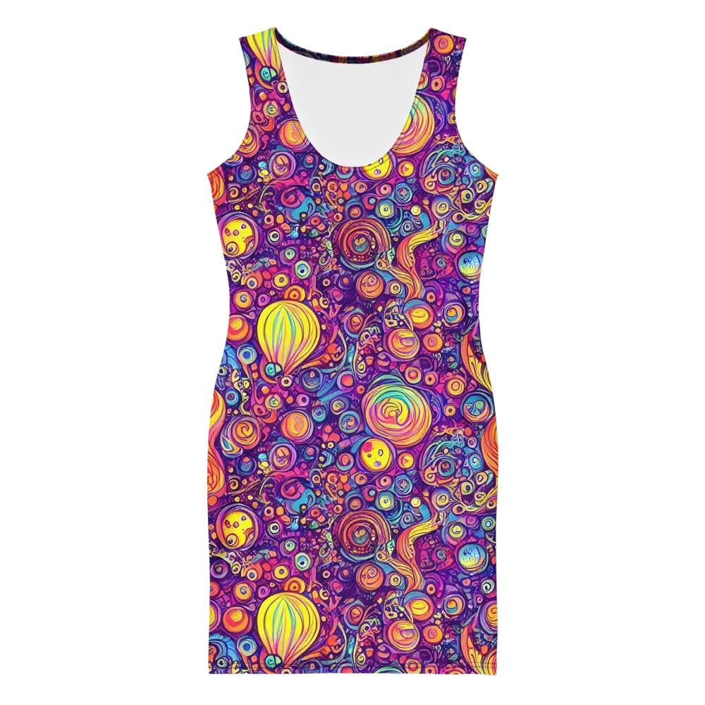 Festival of Whimsy on Bodycon Dress — Front