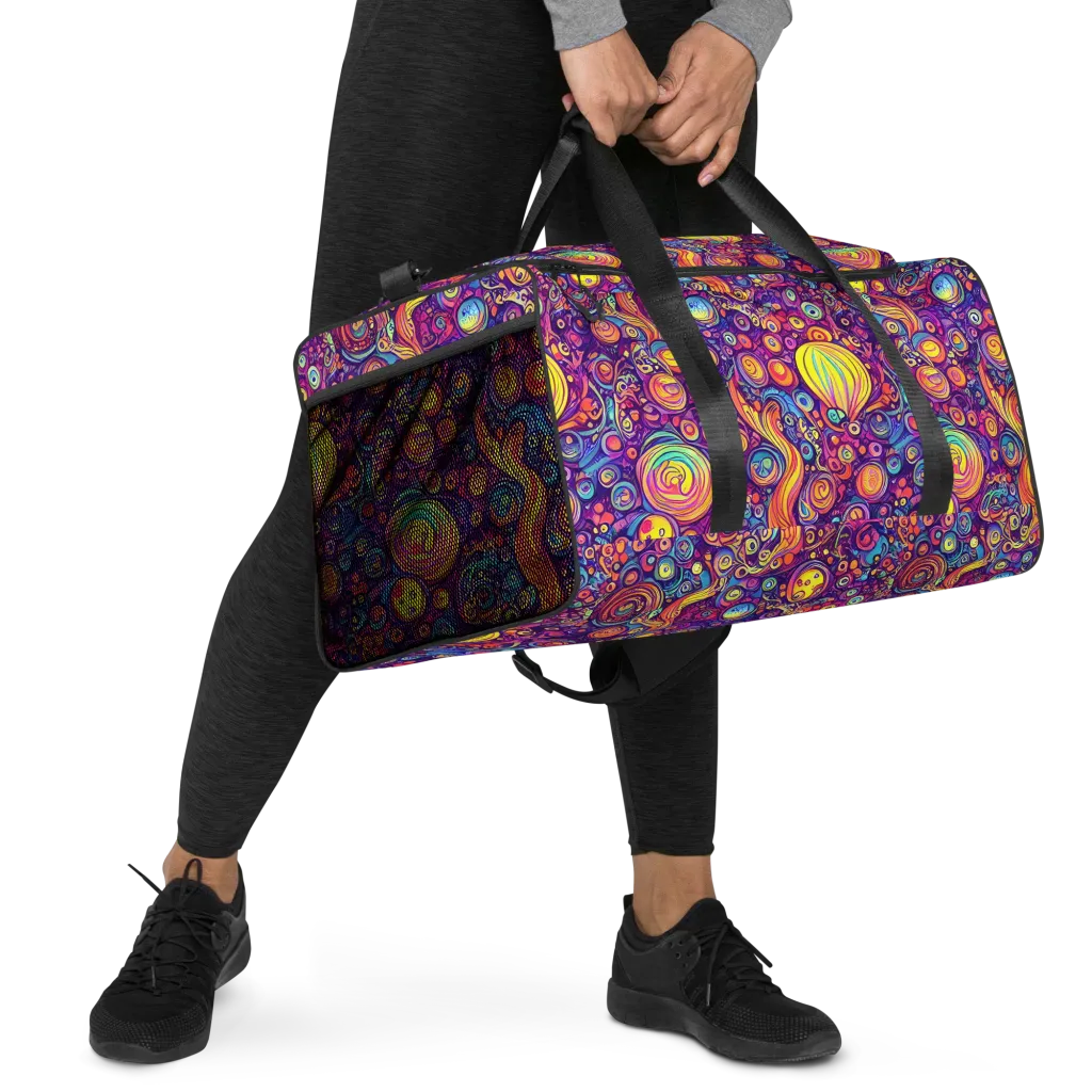 Festival of Whimsy on Duffle Bag — Right Front