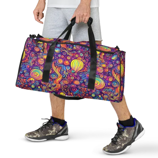 Festival of Whimsy on a Duffle Bag