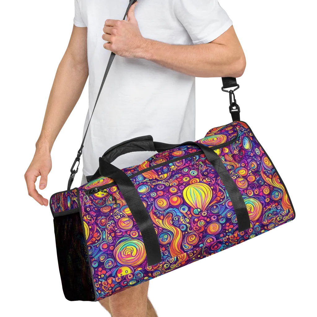 Festival of Whimsy on Duffle Bag — Right Front