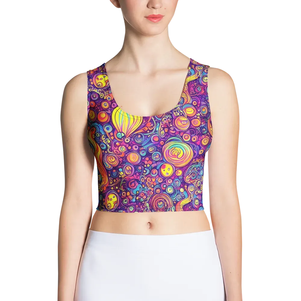 Festival of Whimsy on Crop Top — Front