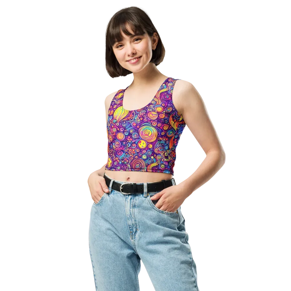 Festival of Whimsy on Crop Top — Front