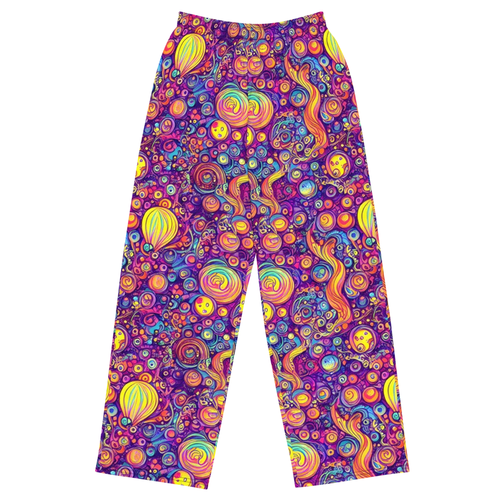 Festival of Whimsy on Wide-Leg Pants — Front