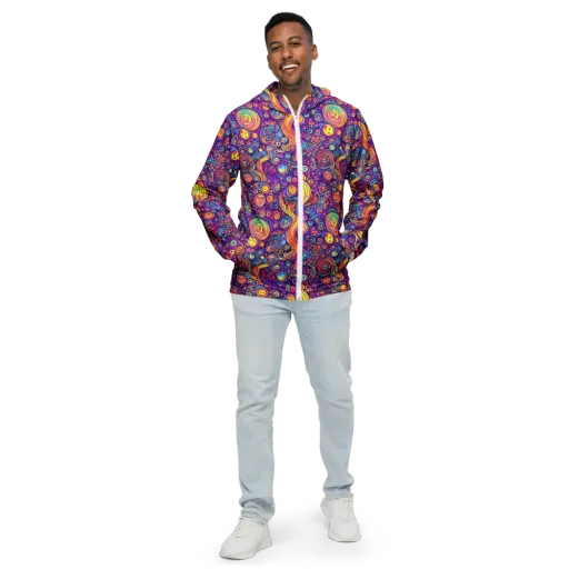 Festival of Whimsy on a Men's Windbreaker