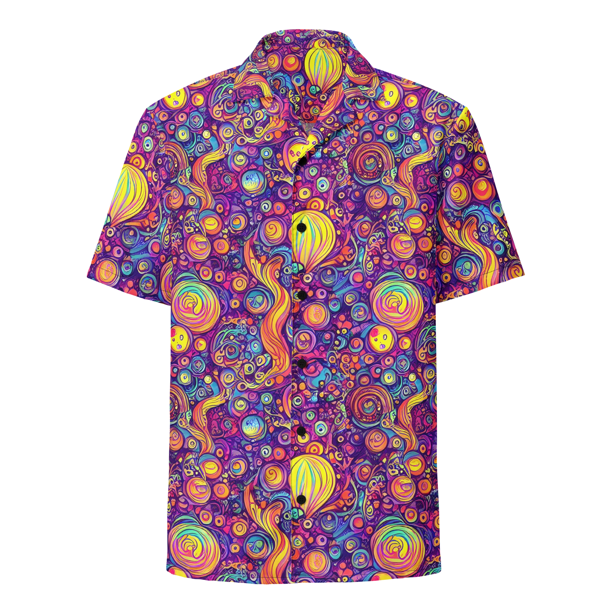 Festival of Whimsy on Button Shirt — Front