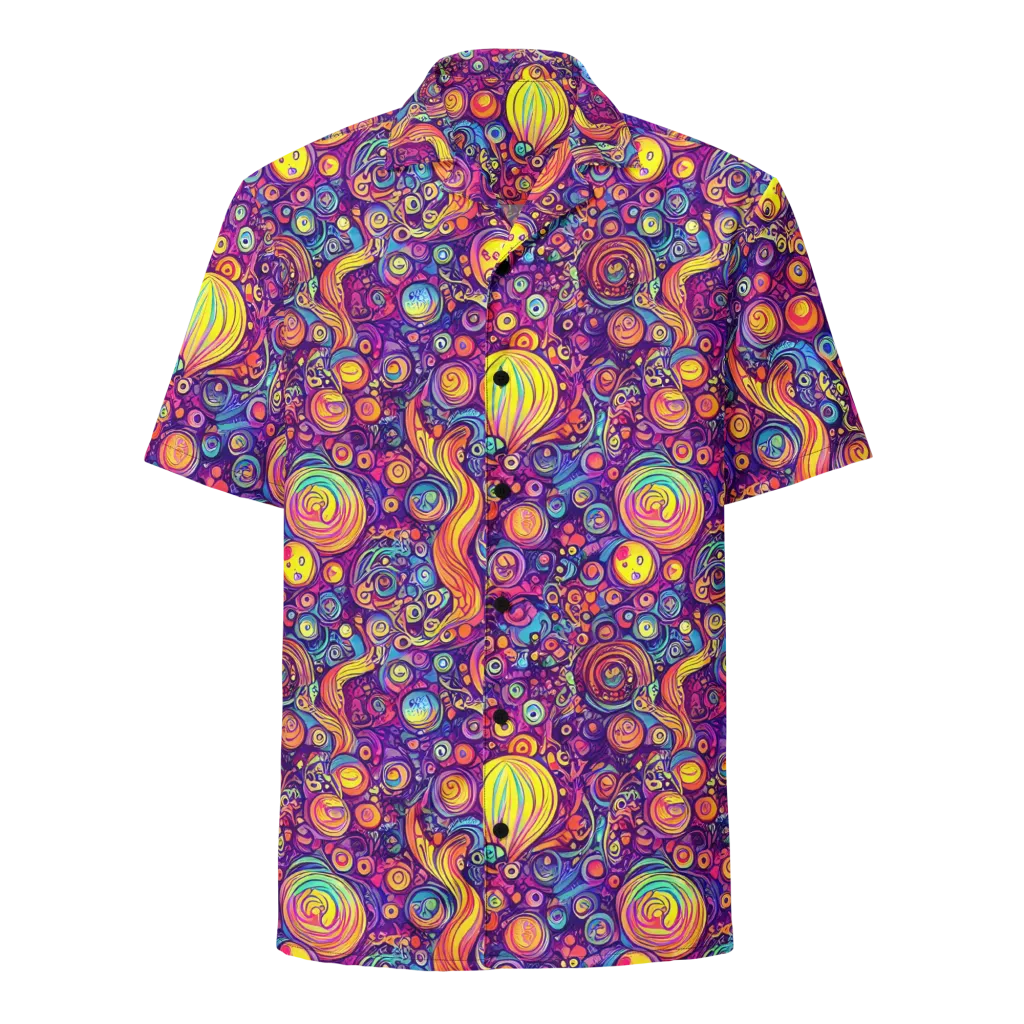 Festival of Whimsy on Button Shirt — Front