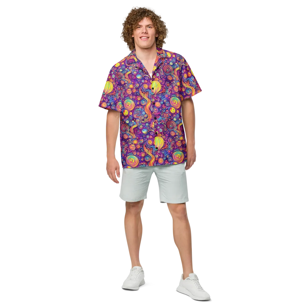 Festival of Whimsy on Button Shirt — Front