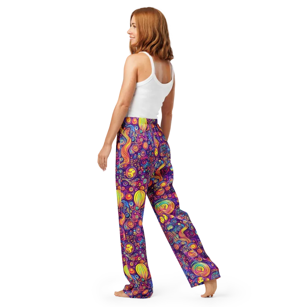 Festival of Whimsy on Women's Pajama Pants — Back