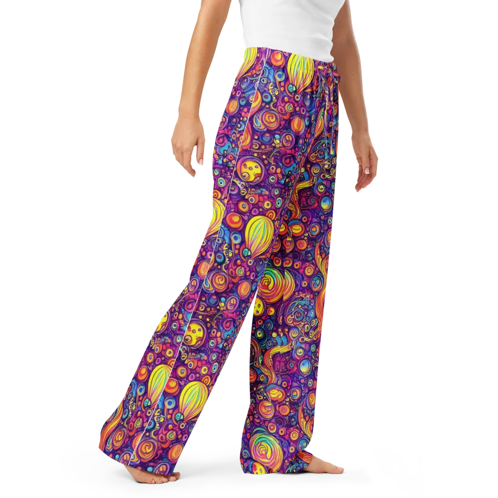 Festival of Whimsy on Women's Pajama Pants — Right Front
