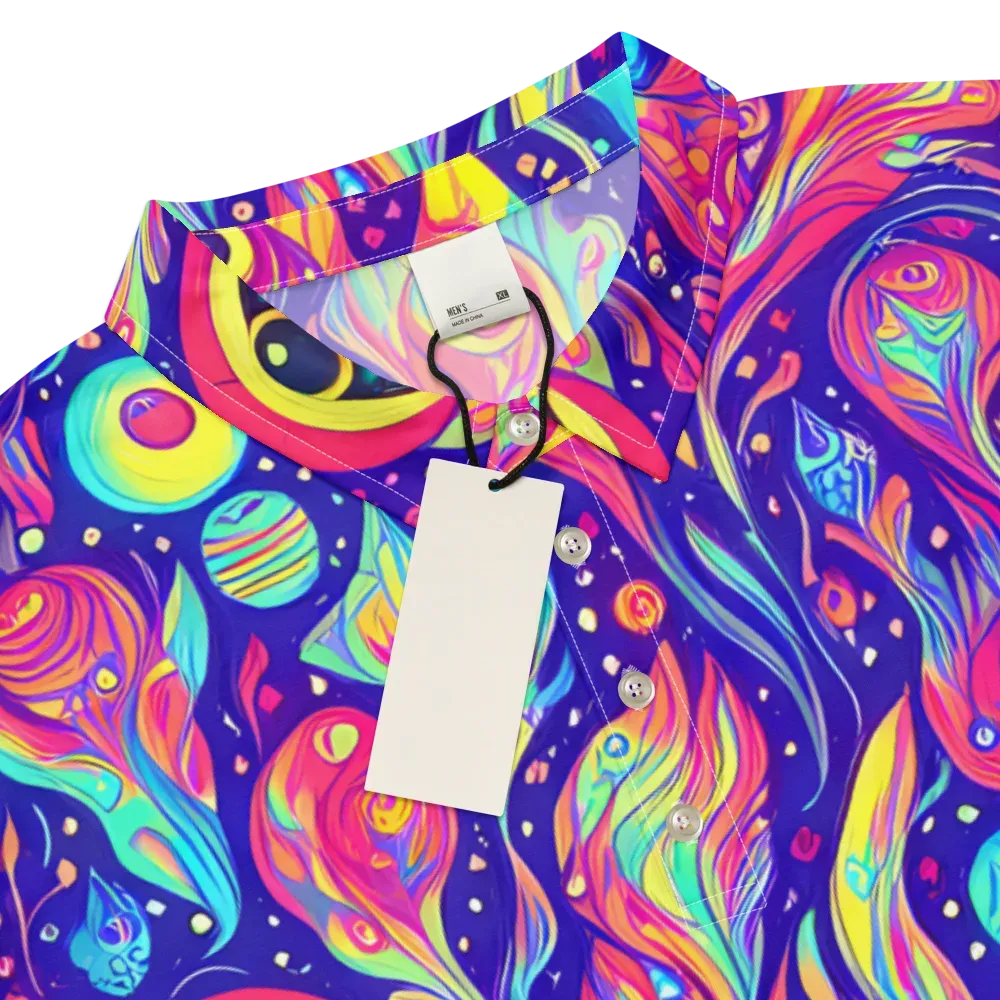 Mystic Petal Dance on Men's Slim Fit Polo Shirt — Product details