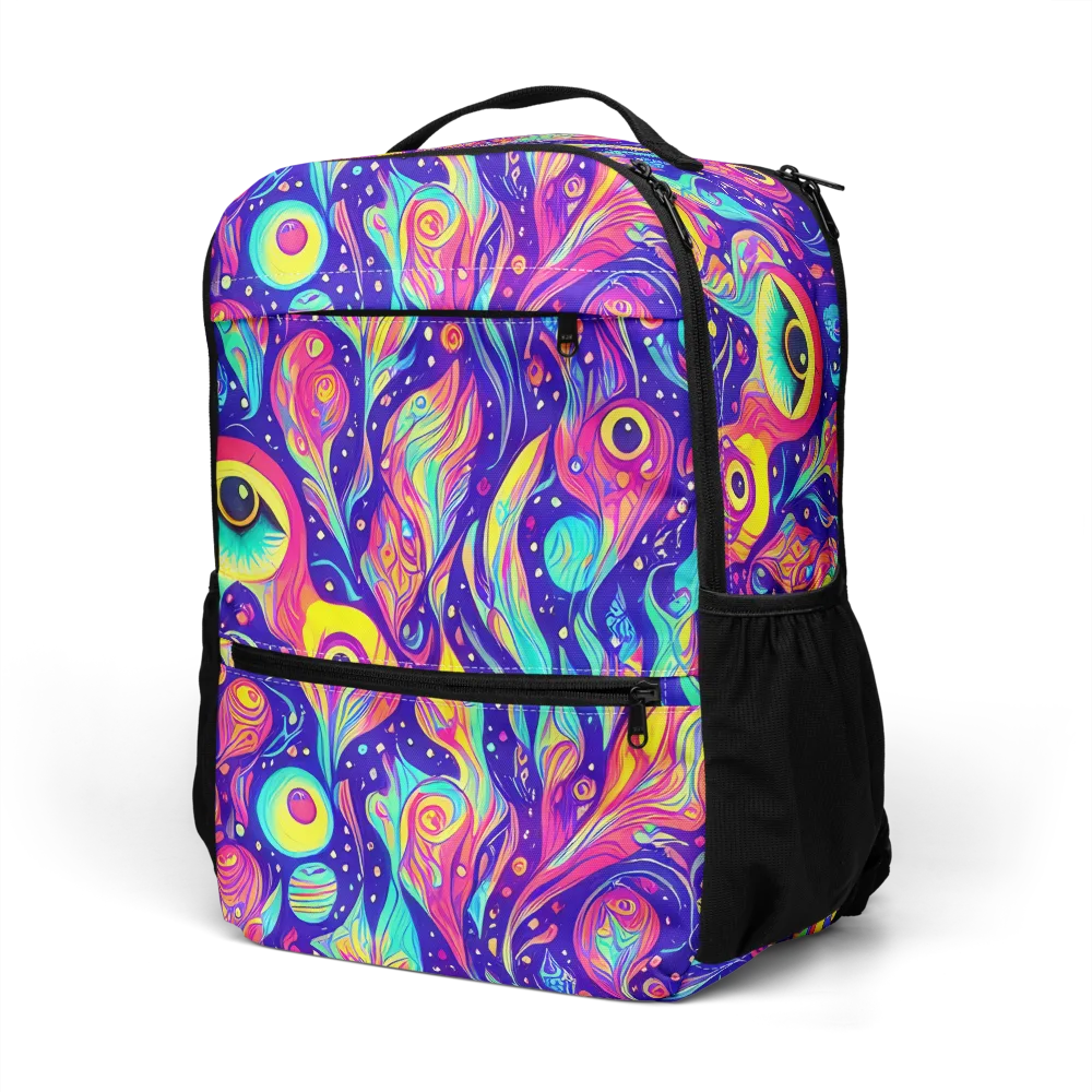 Mystic Petal Dance on Utility Backpack — Left Front