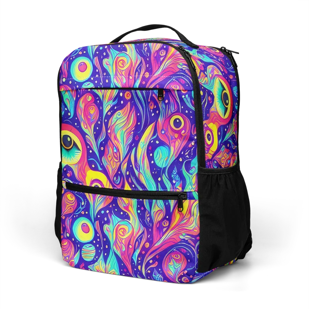 Mystic Petal Dance on Utility Backpack — Left Front