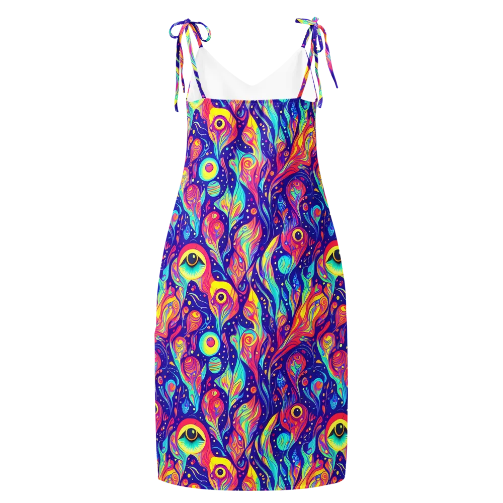 Mystic Petal Dance on Slip Dress — Back