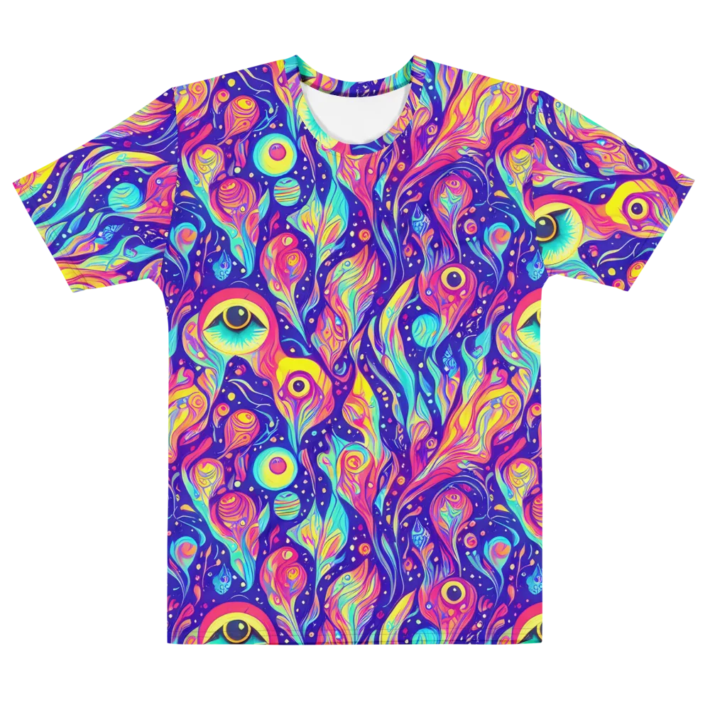 Mystic Petal Dance on Men's Cotton Crew Neck T-Shirt — Front