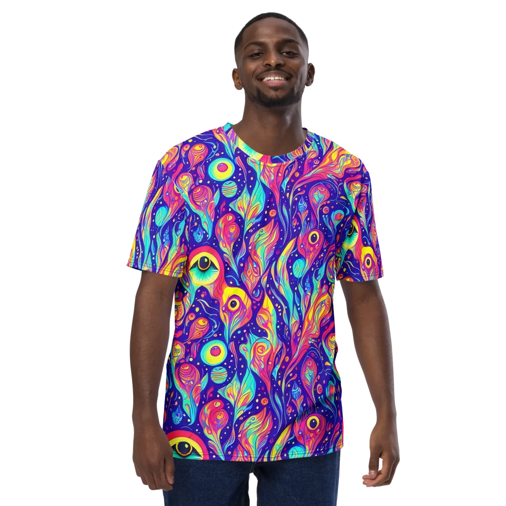 Mystic Petal Dance on Men's Crew Neck T-Shirt — Front