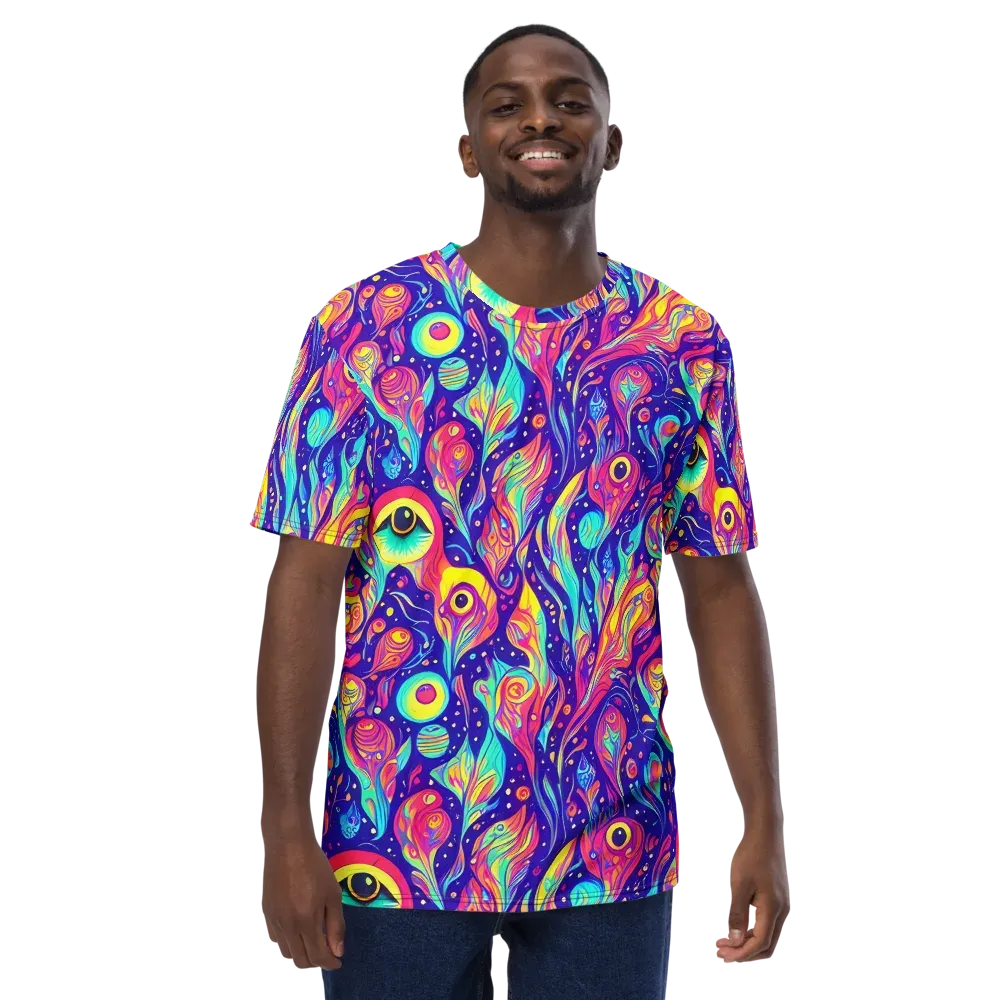 Mystic Petal Dance on Men's Crew Neck T-Shirt — Front