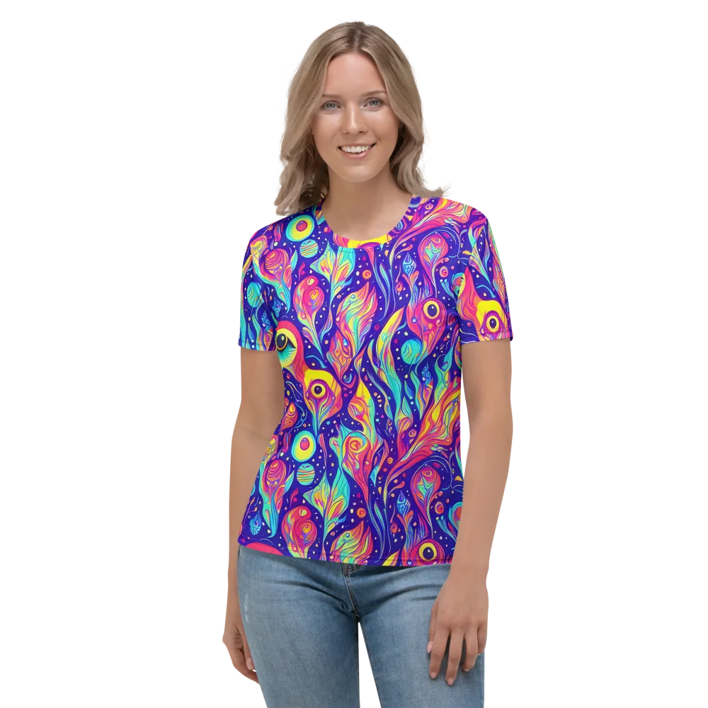 Mystic Petal Dance on Women's Crew Neck T-Shirt — Front