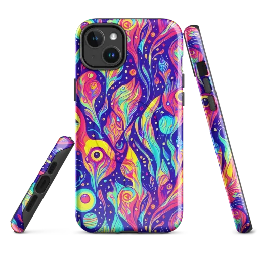 Mystic Petal Dance on a MagSafe Tough Case for iPhone®
